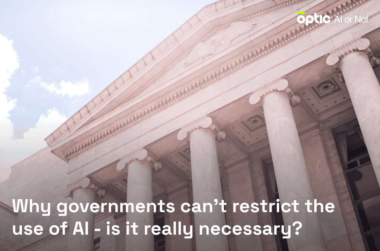 WHY GOVERNMENTS CAN'T RESTRICT THE USE OF AI - IS IT REALLY NECESSARY?